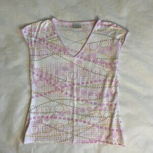 Next pink abstract print top